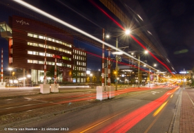 Leeghwaterplein - Vestia - avond opname